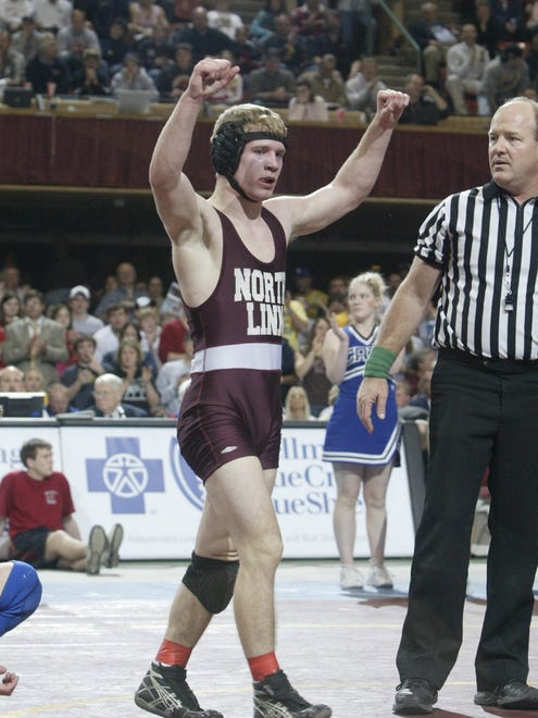 Daniel LeClere walked off the Veterans Memorial Auditorium floor as the 15th four-time state champion. Later in the night, Linn-Mar of Marion's Jay Borschel became No. 26.