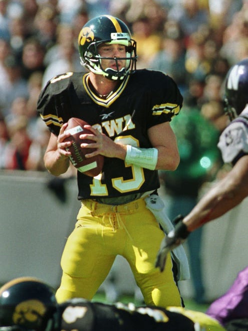 From 1998: Randy Reiners had missed Iowa's previous four games before starting against Northwestern and leading the Hawkeyes to the homecoming win.