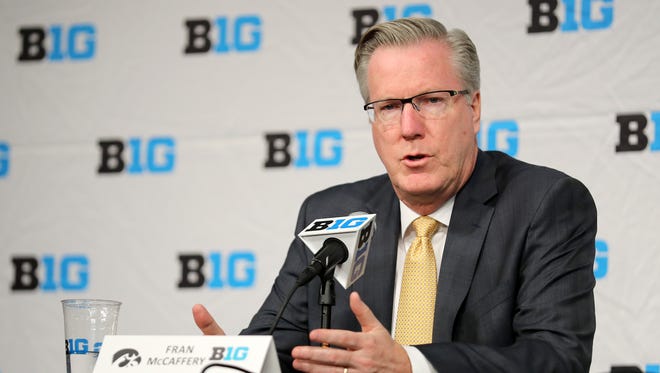 Iowa coach Fran McCaffery has finished in at least a tie for the top six of the Big Ten in each of his past six seasons.