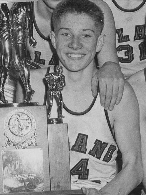 Gary Thompson shown during his time as a guard at Roland High School.