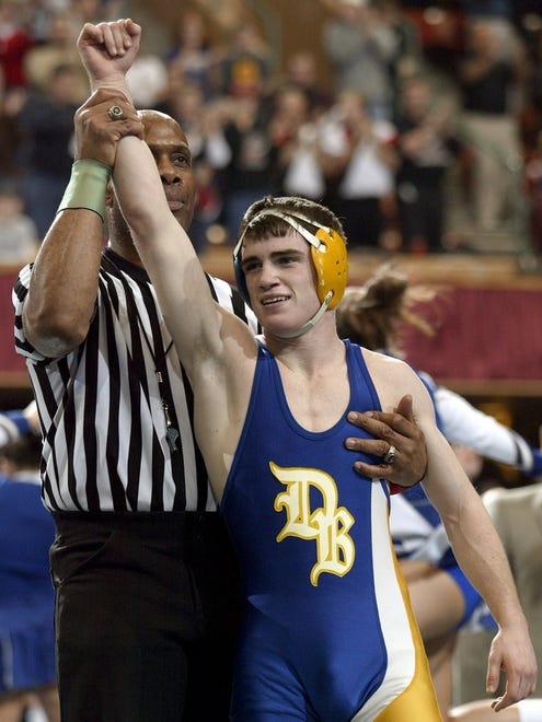 2003: Mack Reiter of Don Bosco wins his fourth state championship. He finished high school with a 182-3 record and 134 pins.