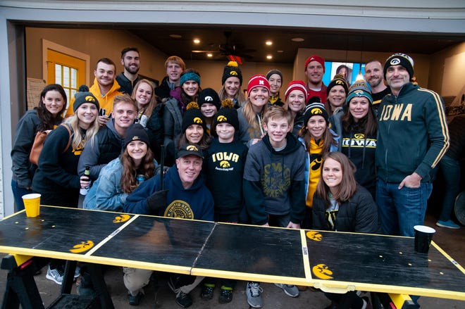 Pete Peraud's 1145 Melrose Tailgate, of Coralville, Friday, Nov. 23, 2018, while tailgating before the Iowa game against Nebraska in Iowa City.