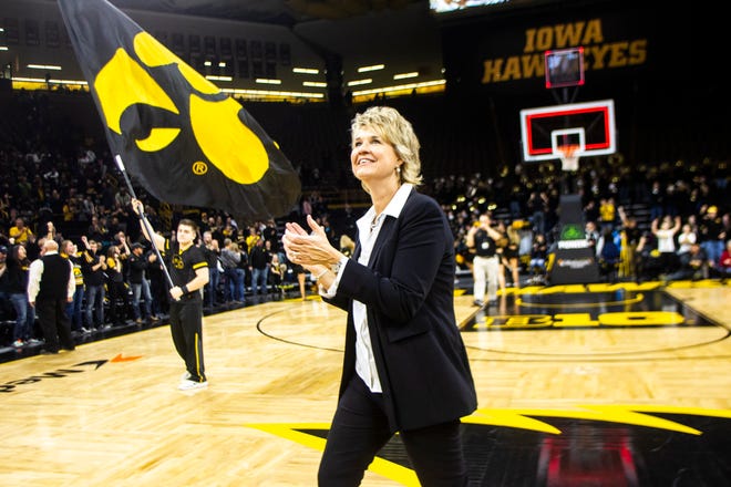 Iowa head coach Lisa Bluder claps after a Cy-Hawk series NCAA women's basketball game on Wednesday, Dec. 5, 2018, at Carver-Hawkeye Arena in Iowa City.