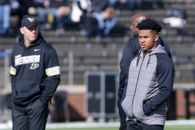 Purdue wide receiver Rondale Moore will miss Saturday's game against Iowa.