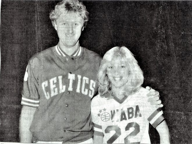 Larry Bird and Molly Bolin starred in some basketball educational videos together.