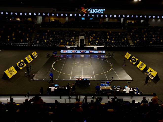 Xtream Arena in Coralville hosted the Hawkeye Wrestling Club's Showdown Open on Sunday, Nov. 1, 2020.