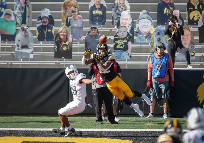 Brandon Smith made a number of highlight-reel catches for the Hawkeyes in his four-year career.